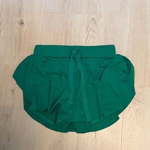 Zenana Outfitters Vibrant Green Athletic Skort